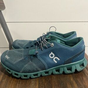 On Running Men's Teal and Navy Athletic Shoes